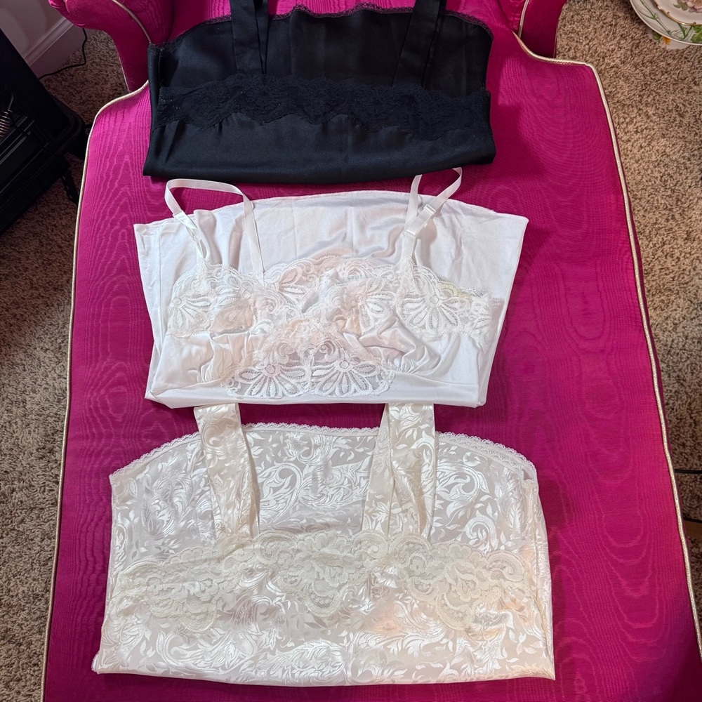 Women’s Vintage 4 Half Slips 3 Camisoles